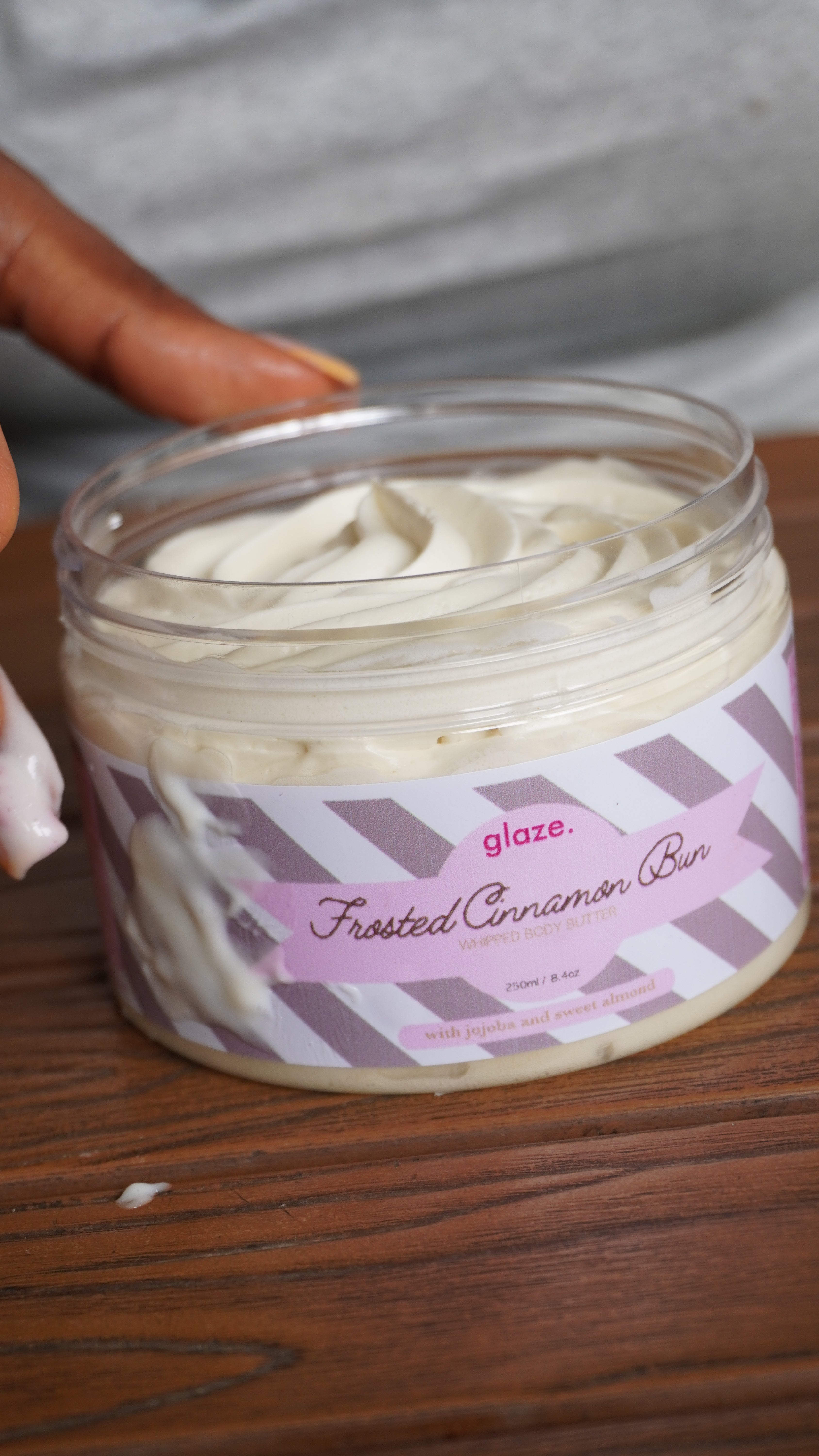 Frosted Cinnamon Bun whipped Shea body butter