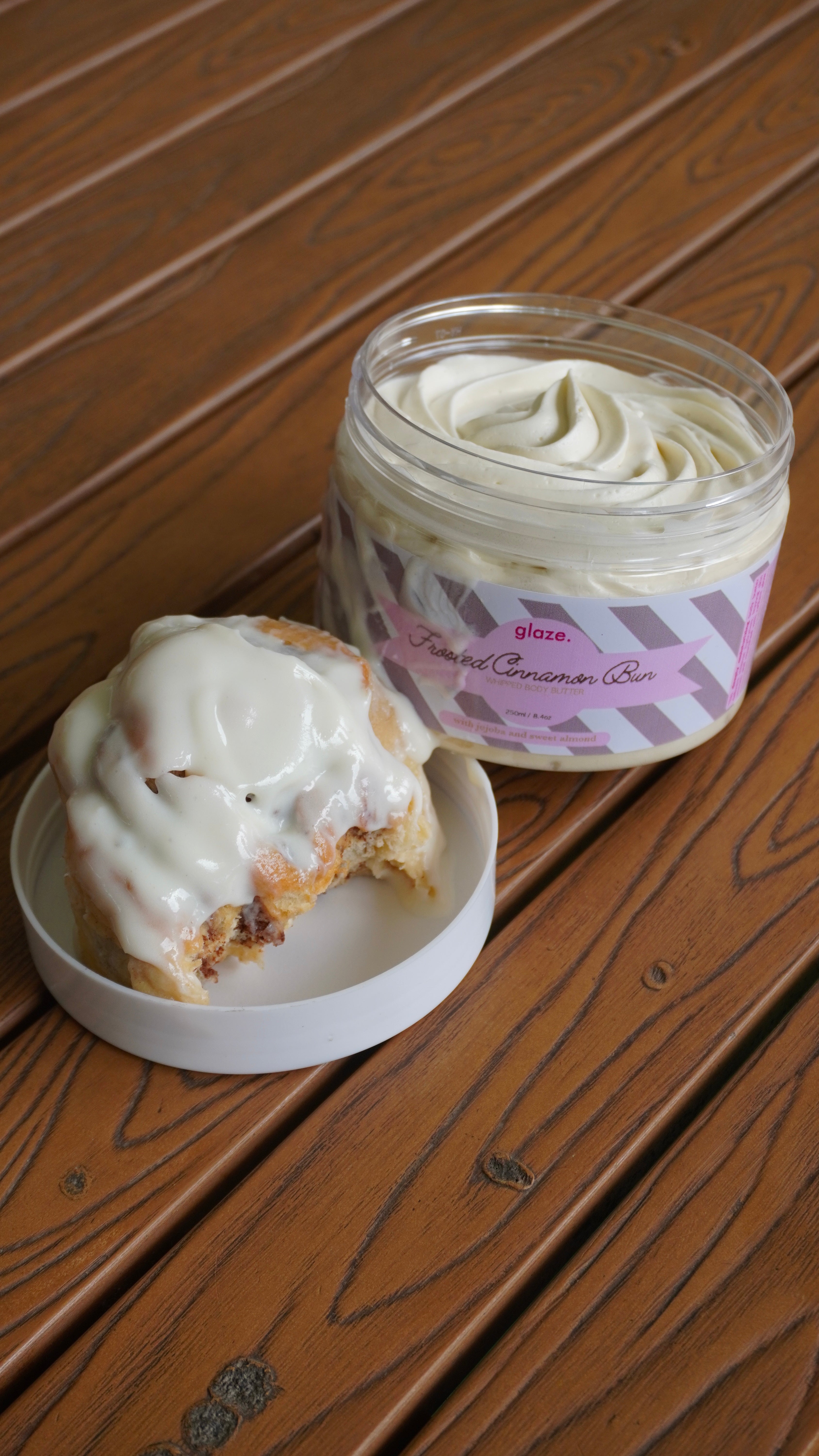 Frosted Cinnamon Bun whipped Shea body butter